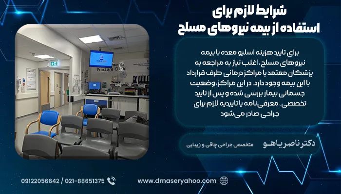 شرایط لازم برای استفاده از بیمه نیروهای مسلح