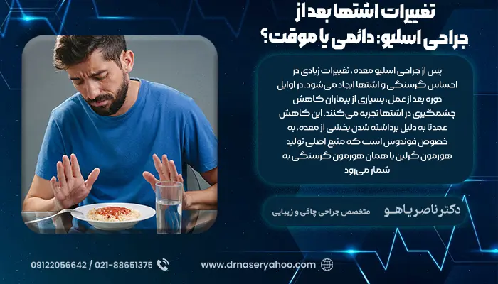تغییرات اشتها بعد از جراحی اسلیو: دائمی یا موقت؟