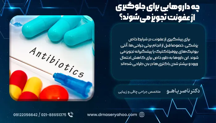 چه داروهایی برای جلوگیری از عفونت تجویز می‌شوند؟