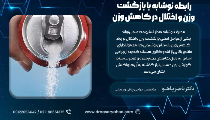 رابطه نوشابه بعد از اسلیو معده با بازگشت وزن و اختلال در کاهش وزن